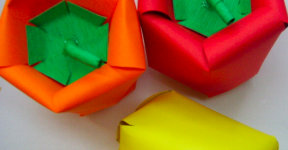 Paprykowe origami